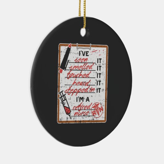 Ich bin eine Krankenschwester Keramik Ornament (Rechts)