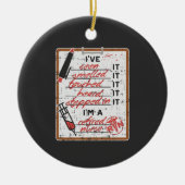 Ich bin eine Krankenschwester Keramik Ornament (Vorne)