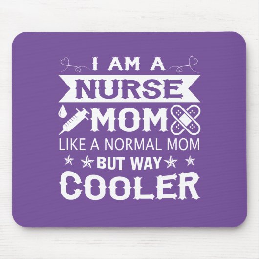 Ich bin eine Krankenschwester-Mama Mousepad (Vorne)