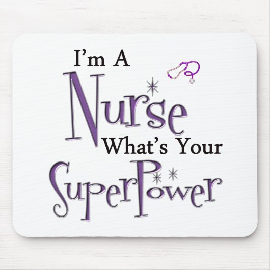 Ich bin eine Krankenschwester Mousepad (Vorne)