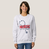Ich bin eine Krankenschwester Sweatshirt (Vorne ganz)