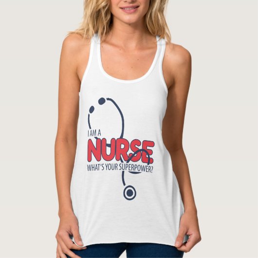 Ich bin eine Krankenschwester Tank Top (Vorderseite)