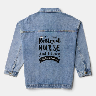 Ich bin eine Krankenschwester und habe meinen neue Jeansjacke