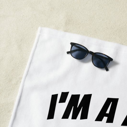 Ich bin eine Krankenschwester, was Ihre Supermacht Strandtuch (Beispiel)