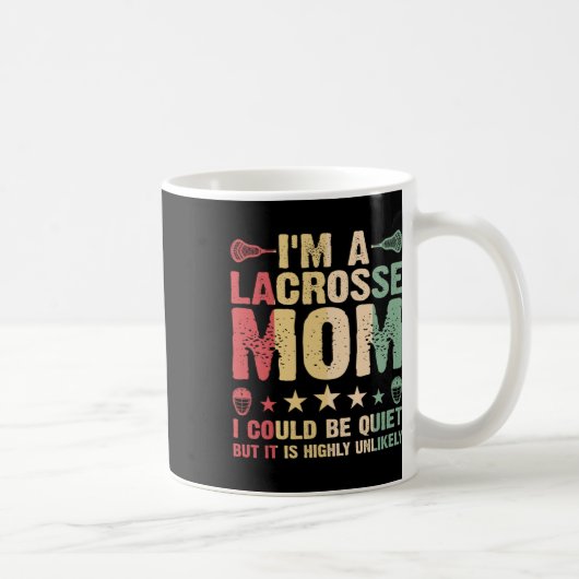 Ich bin eine Lacrosse Mama Funny Lacrosse Mama Pla Kaffeetasse (Rechts)