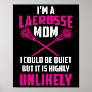 Ich bin eine Lacrosse Mama Funny Mothers Day Goali Poster