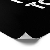 Ich bin eine Latte, die sich mit einem süßen Kaffe Poster (Ecke)