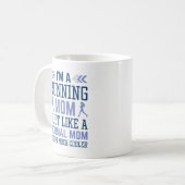 Ich bin eine laufende Mama Kaffeetasse (Vorderseite Links)