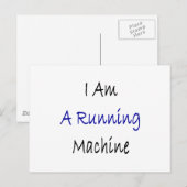 Ich bin eine Laufmaschine Postkarte (Vorne/Hinten)