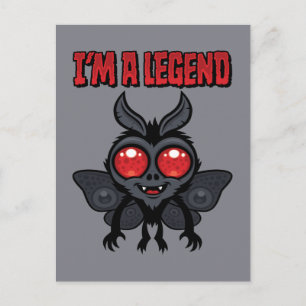 Ich bin eine Legende - Gruseliger süßer Mothman Postkarte