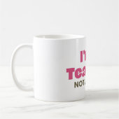 Ich bin eine Lehrerschulreform Kaffeetasse (Links)