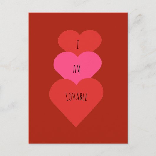 Ich bin eine liebenswerte Postkarte (Vorderseite)
