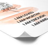 Ich bin eine liebenswerte Selbstbejahung für die L Poster (Ecke)