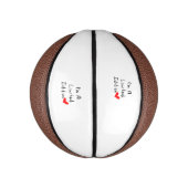 Ich bin eine limitierte Auflage Mini Basketball (Vertikal)