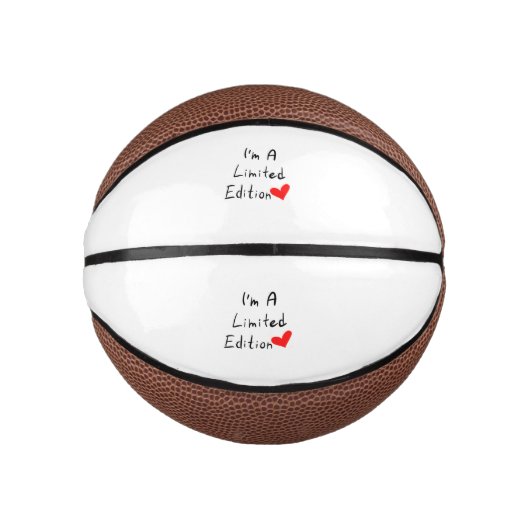 Ich bin eine limitierte Auflage Mini Basketball (Vorderseite)