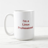 Ich bin eine Linux-berufliche Kaffee-Tasse Kaffeetasse (Links)