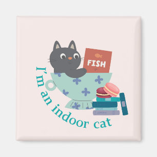 Ich bin eine lustige Wohnungskatze Magnet