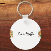Ich bin eine Mallu Premium Gesichtsmaske klassisch Schlüsselanhänger (Vorderseite)