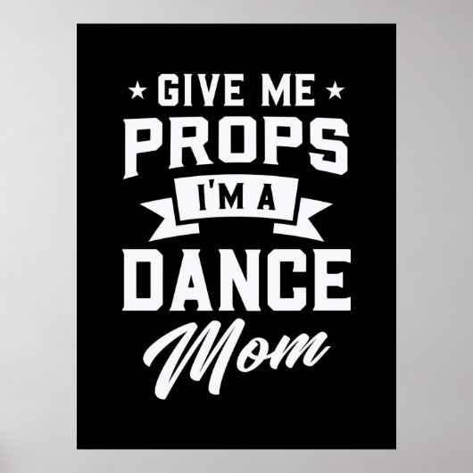 Ich bin eine Mama des Tanzes Poster (Vorne)