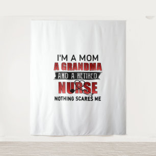 Ich bin eine Mama ein Oma und eine ermüdete Kranke Wandteppich