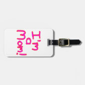 Ich bin eine MAMA! Gepäckanhänger (Vorderseite horizontal)