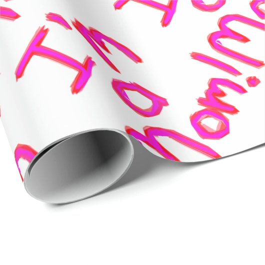 Ich bin eine MAMA! Geschenkpapier (Rolleneckpunkt)