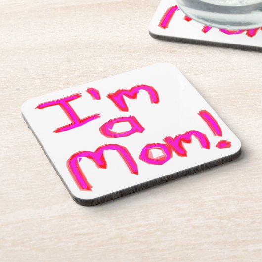 Ich bin eine MAMA! Getränkeuntersetzer (Linke Seite)