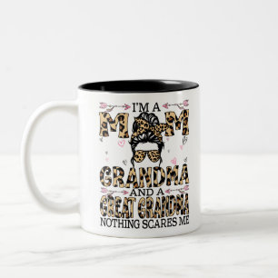 Ich bin eine Mama Oma Großartiges Nichts macht mir Zweifarbige Tasse