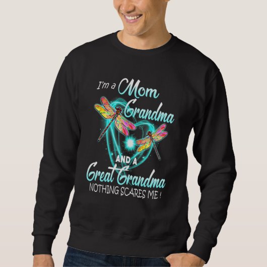 Ich bin eine Mama Oma Großes nichts macht mich Müt Sweatshirt (Vorderseite)