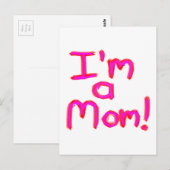 Ich bin eine MAMA! Postkarte (Vorne/Hinten)