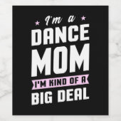 Ich bin eine Mama und ein großer Deal Weinetikett (Einzelnes Label)