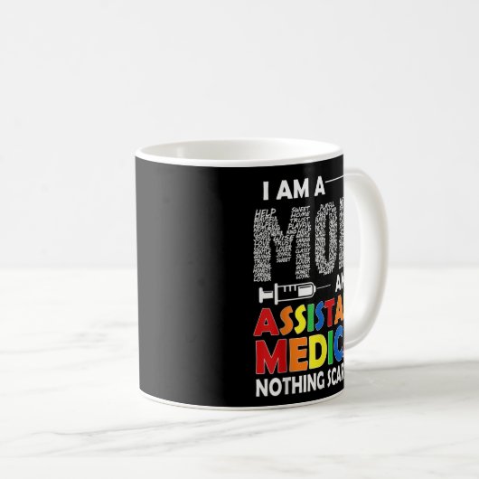 Ich bin eine Mama und eine Assistenzärztin, die gl Kaffeetasse (VorderseiteRechts)