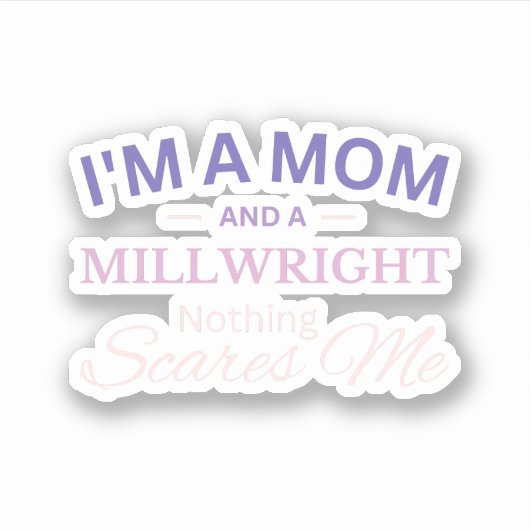 Ich bin eine Mama, und mir ist alles egal Aufkleber (Vorderseite)