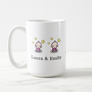 Ich bin eine Mama von Twins Tasse, Junge Mutter Ge Kaffeetasse