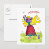 Ich bin eine Maske Postkarte (Vorne/Hinten)