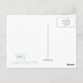Ich bin eine Maske Postkarte (Rückseite)