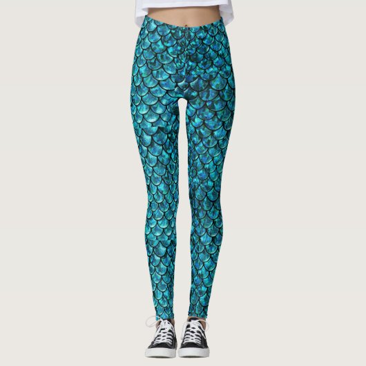 Ich bin eine Meerjungfrau Leggings (Vorderseite)