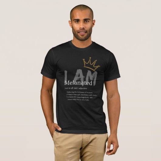 Ich bin eine Melanation T-Shirt (Vorne ganz)