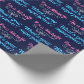 Ich bin eine Midfrau Was ist dein Supermacht-Niedl Geschenkpapier (Ecke)