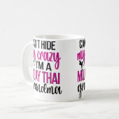 ICH BIN EINE MUAY THAI OMA MUAY THAI GROSSMUTTER KAFFEETASSE (Vorderseite Links)