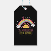 Ich bin eine Mutter, die das Sonnenscheinhandtuch- Geschenkanhänger (Vorderseite)