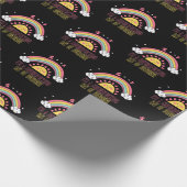 Ich bin eine Mutter, die das Sonnenscheinhandtuch- Geschenkpapier (Ecke)