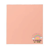 Ich bin eine Mutter, die das Sonnenscheinhandtuch- Notizblock (Vorderseite)