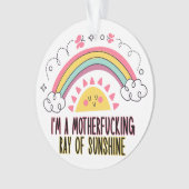 Ich bin eine Mutter, die das Sonnenscheinhandtuch- Ornament (Vorderseite)