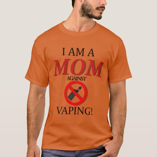 Ich bin eine MUTTER gegen DAMPfen Retro T-Shirt (Vorderseite)