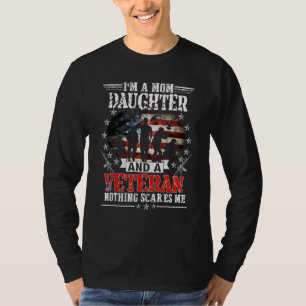Ich bin eine Mutter Tochter Veteran Muttertag Pa T-Shirt