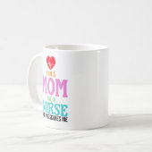 Ich bin eine Mutter und eine Krankenschwester, nic Kaffeetasse (Vorderseite Links)