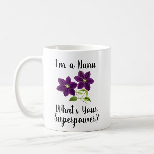 Ich bin eine Nana, was ist deine Supermacht? Best  Kaffeetasse (Links)