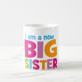 Ich bin eine neue große Schwester Kaffeetasse (Mittel)