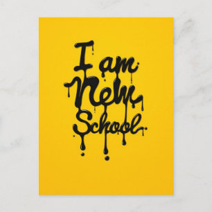 Ich bin eine neue Schule (Swag, Dope, Hipster) Postkarte